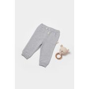 Pantaloni lungi, Two thread, 100%bumbac organic - Gri, BabyCosy (Marime: 3-6 Luni) JEMBC-CSY8020-3
