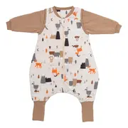 Sac de dormit cu picioruse si maneca lunga detasabila Mountain Animals 120 cm + manseta 2.5 Tog BBXCJ775-25FSN