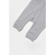 Salopeta cu fermoar, Two thread, BabyCosy, 100% bumbac organic, Gri (Marime: 6-9 luni) JEMBC-CSY8028-6