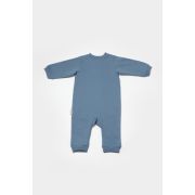Salopeta cu fermoar, Two thread, BabyCosy, 100% bumbac organic, Indigo (Marime: 3-6 Luni) JEMBC-CSY8029-3