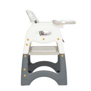 Scaun de masa 3 in1 transformabil in scaun si masuta cu placa lego olmitos  beige animals lvtkha033a