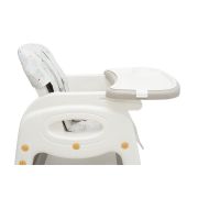Scaun de masa 3 in1 transformabil in scaun si masuta cu placa lego olmitos  beige animals lvtkha033a