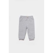 Set hanorac cu gluga si pantaloni, Two thread, 100%bumbac organic - Gri, BabyCosy (Marime: 12-18 Luni) JEMBC-CSY8000-12