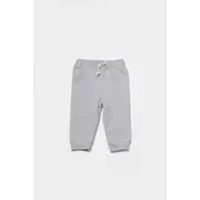 Set hanorac cu gluga si pantaloni, Two thread, 100%bumbac organic - Gri, BabyCosy (Marime: 12-18 Luni) JEMBC-CSY8000-12