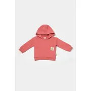 Set hanorac cu gluga si pantaloni, Two thread, 100%bumbac organic - Rose, BabyCosy (Marime: 3-6 Luni) JEMBC-CSY8002-3