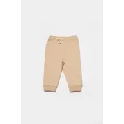 Set hanorac cu gluga si pantaloni, Two thread, 100%bumbac organic - Stone, BabyCosy (Marime: 3-6 Luni) JEMBC-CSY8003-3
