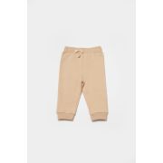 Set hanorac cu gluga si pantaloni, Two thread, 100%bumbac organic - Stone, BabyCosy (Marime: 9-12 luni) JEMBC-CSY8003-9