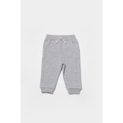 Set hanorac si pantaloni, Two thread, 100%bumbac organic - Gri, BabyCosy (Marime: 3-6 Luni) JEMBC-CSY8024-3