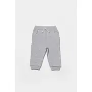 Set hanorac si pantaloni, Two thread, 100%bumbac organic - Gri, BabyCosy (Marime: 3-6 Luni) JEMBC-CSY8024-3
