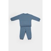 Set hanorac si pantaloni, Two thread, 100%bumbac organic - Indigo, BabyCosy (Marime: 6-9 luni) JEMBC-CSY8025-6