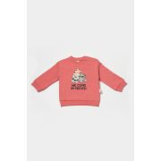 Set hanorac si pantaloni, Two thread, 100%bumbac organic - Rose, BabyCosy (Marime: 3-6 Luni) JEMBC-CSY8026-3