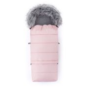 Feedo - Sac de iarna, Multifunctional, Poate fi utilizat ca geanta prin desfacerea fermoarului, Atasabil la carucior, Lana, 110 cm, 0-3 ani, Roz BYN201201