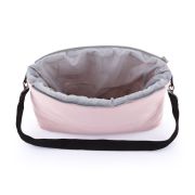 Feedo - Sac de iarna, Multifunctional, Poate fi utilizat ca geanta prin desfacerea fermoarului, Atasabil la carucior, Lana, 110 cm, 0-3 ani, Roz BYN201201