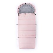 Feedo - Sac de iarna, Multifunctional, Poate fi utilizat ca geanta prin desfacerea fermoarului, Atasabil la carucior, Lana, 110 cm, 0-3 ani, Roz BYN201201