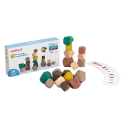 Joc educativ pentru dezvoltarea motricitatii wood stones - okeml94052