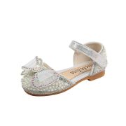 Pantofi argintii cu strasuri si perlute - Princess AM36-235-2