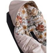 Paturica de infasat pentru scaun auto Velvet Infantilo IF19109 BBJIF19109_Flori Retro/Bej