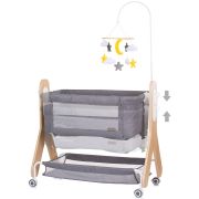 Patut co-sleeper chipolino heart 2 heart graphite hubkosh2h02301gt
