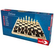 Joc noris deluxe wooden chess hubs606108014