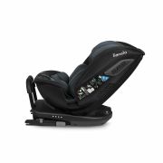 Lionelo - Scaun auto Bastiaan RWF i-Size, Pozitie de somn, Protectie laterala, Rotire 360 grade, 0-36 Kg, Cu Isofix si Centura Top Tether, Conform cu standardul european de securitate ECE R129, Gri BYNLO-BASTIAAN_RWF_ISIZE_GREY_STONE