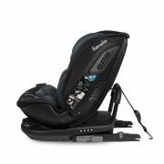 Lionelo - Scaun auto Bastiaan RWF i-Size, Pozitie de somn, Protectie laterala, Rotire 360 grade, 0-36 Kg, Cu Isofix si Centura Top Tether, Conform cu standardul european de securitate ECE R129, Gri BYNLO-BASTIAAN_RWF_ISIZE_GREY_STONE