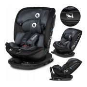Lionelo - Scaun auto Bastiaan RWF i-Size, Pozitie de somn, Protectie laterala, Rotire 360 grade, 0-36 Kg, Cu Isofix si Centura Top Tether, Conform cu standardul european de securitate ECE R129, Gri BYNLO-BASTIAAN_RWF_ISIZE_GREY_STONE