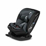 Lionelo - Scaun auto Bastiaan RWF i-Size, Pozitie de somn, Protectie laterala, Rotire 360 grade, 0-36 Kg, Cu Isofix si Centura Top Tether, Conform cu standardul european de securitate ECE R129, Gri BYNLO-BASTIAAN_RWF_ISIZE_GREY_STONE