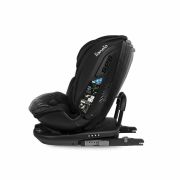 Lionelo - Scaun auto Bastiaan RWF i-Size, Pozitie de somn, Protectie laterala, Rotire 360 grade, 0-36 Kg, Cu Isofix si Centura Top Tether, Conform cu standardul european de securitate ECE R129, Negru BYNLO-BASTIAAN_RWF_ISIZE_BLACK_CARBON