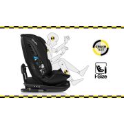 Lionelo - Scaun auto Bastiaan RWF i-Size, Pozitie de somn, Protectie laterala, Rotire 360 grade, 0-36 Kg, Cu Isofix si Centura Top Tether, Conform cu standardul european de securitate ECE R129, Negru BYNLO-BASTIAAN_RWF_ISIZE_BLACK_CARBON