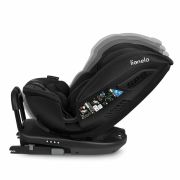 Lionelo - Scaun auto Bastiaan RWF i-Size, Pozitie de somn, Protectie laterala, Rotire 360 grade, 0-36 Kg, Cu Isofix si Centura Top Tether, Conform cu standardul european de securitate ECE R129, Negru BYNLO-BASTIAAN_RWF_ISIZE_BLACK_CARBON