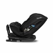 Lionelo - Scaun auto Bastiaan RWF i-Size, Pozitie de somn, Protectie laterala, Rotire 360 grade, 0-36 Kg, Cu Isofix si Centura Top Tether, Conform cu standardul european de securitate ECE R129, Negru BYNLO-BASTIAAN_RWF_ISIZE_BLACK_CARBON