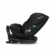 Lionelo - Scaun auto Bastiaan RWF i-Size, Pozitie de somn, Protectie laterala, Rotire 360 grade, 0-36 Kg, Cu Isofix si Centura Top Tether, Conform cu standardul european de securitate ECE R129, Negru BYNLO-BASTIAAN_RWF_ISIZE_BLACK_CARBON