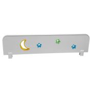 Paravan Protectie Pat Copii Sky-b Cu Decupaje Si Ornamente Colorate - 70 X 18 Cm - Pc-p-par-i-dec-sky-b