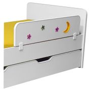 Paravan Protectie Pat Copii Sky-f Cu Decupaje Si Ornamente Colorate - 70 X 18 Cm - Pc-p-par-i-dec-sky-f