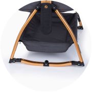 Patut co-sleeper chipolino baby boss raven hubkosbb02202ra