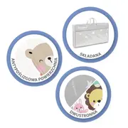 Salteluta de joaca pentru copii 150 x 200 cm kidwell inda - animals edeedimaedind01a1