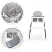 Scaun de masa 2 in 1 cu tapiterie ecotoys hc-135c - alb edeedihc-135cwhite