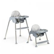 Scaun de masa 2 in 1 cu tapiterie ecotoys hc-135c - gri edeedihc-135cgray