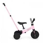 Tricicleta cu pedale si maner 2 in 1 ecotoys ym-bt-6 - roz edeediym-bt-6pbpink