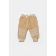 Set bluza cu buzunar si pantaloni Ursulet, Winter muselin, 100% bumbac dublat - Apricot, BabyCosy (Marime: 9-12 luni) JEMBC-CSYM7032-9