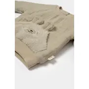 Set bluza cu buzunar si pantaloni Ursulet, Winter muselin, 100% bumbac dublat - Verde, BabyCosy (Marime: 18-24 Luni) JEMBC-CSYM7031-18