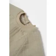 Set bluza cu buzunar si pantaloni Ursulet, Winter muselin, 100% bumbac dublat - Verde, BabyCosy (Marime: 9-12 luni) JEMBC-CSYM7031-9