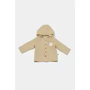 Set bluza cu gluga si pantaloni, Winter muselin, 100% bumbac - Apricot, BabyCosy (Marime: 12-18 Luni) JEMBC-CSYM7035-12