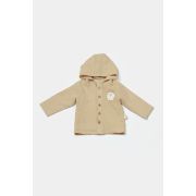 Set bluza cu gluga si pantaloni, Winter muselin, 100% bumbac - Apricot, BabyCosy (Marime: 3-6 Luni) JEMBC-CSYM7035-3
