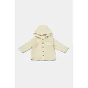 Set bluza cu gluga si pantaloni, Winter muselin, 100% bumbac - Stone, BabyCosy (Marime: 3-6 Luni) JEMBC-CSYM7033-3