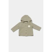 Set bluza cu gluga si pantaloni, Winter muselin, 100% bumbac - Verde, BabyCosy (Marime: 6-9 luni) JEMBC-CSYM7034-6
