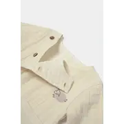 Set bluza cu nasturi si pantaloni , Winter muselin, 100% bumbac - Stone, BabyCosy (Marime: 12-18 Luni) JEMBC-CSYM7018-12