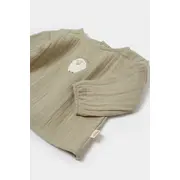 Set bluza si pantaloni, Winter muselin, 100% bumbac - Verde, BabyCosy (Marime: 18-24 Luni) JEMBC-CSYM7016-18