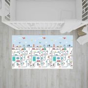 Bocioland - Covoras de joaca City, Pliabil, Protectie impotriva loviturilor, Dimensiune mare, 200 x 150 cm, Cu Imprimeu pe ambele parti, Potrivit pentru utlizare atat in interior, cat si in exterior BYNBL122