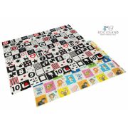 Bocioland - Covoras de joaca Happy Day, Pliabil, Protectie impotriva loviturilor, Dimensiune mare, 200 x 150 cm, Cu Imprimeu pe ambele parti, Potrivit pentru utlizare atat in interior, cat si in exterior BYNBL123